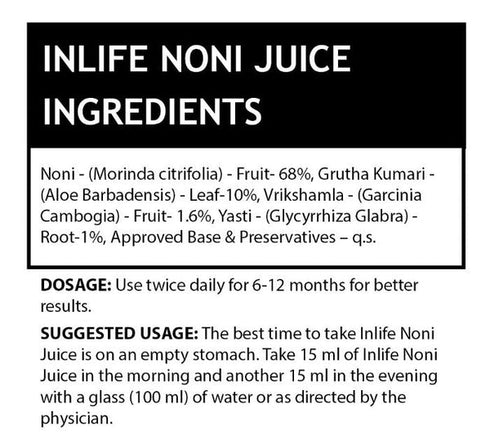 Inlife Noni Juice Concentrate with Garcinia Cambogia & Aloe Vera